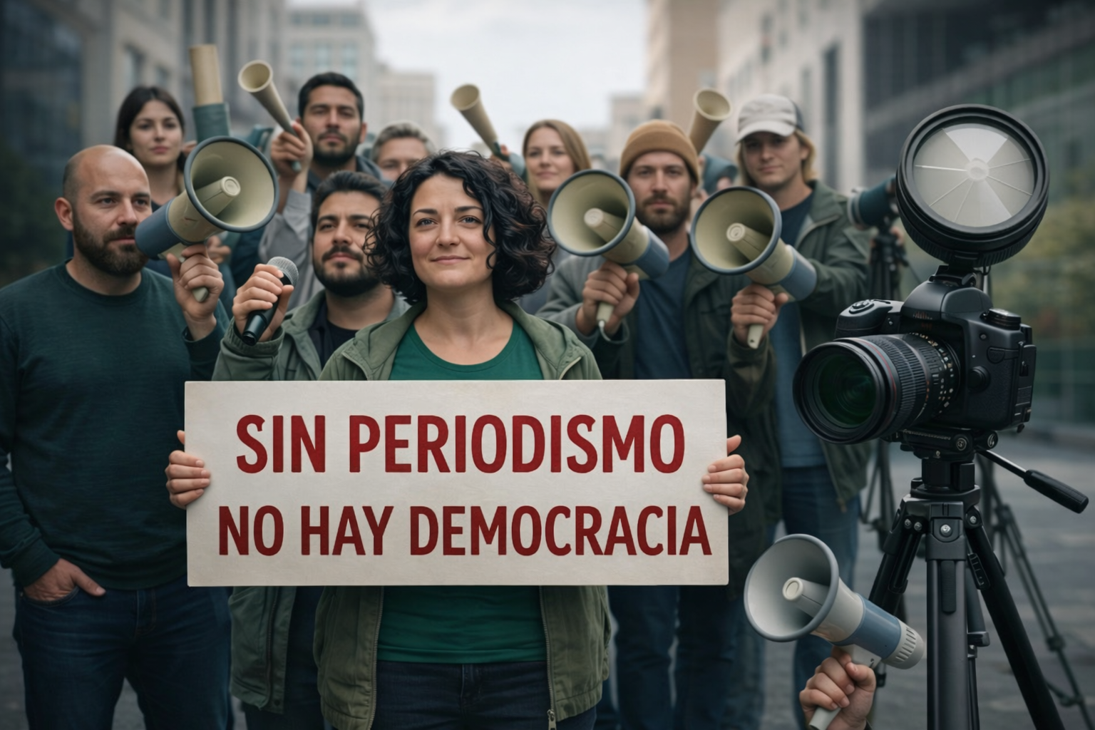 Durante 79 años, la Asociación de Periodistas de Guatemala ha acompañado al gremio periodístico en la defensa de la libertad de expresión, el derecho a informar y el fortalecimiento de la democracia en el país. Imagen: IA